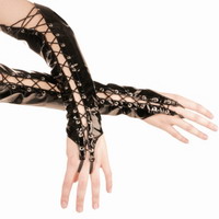 Lack Handschuhe