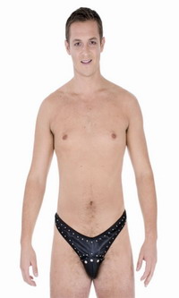 Herren Leder Slip