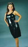 Latex Mini Kleid