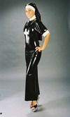 Latex Nonnen Kleid