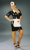 Latex Krankenschwester Kleid