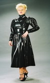 Latex Bluse und Rock Set